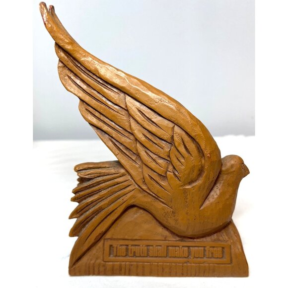Resin Dove Sculpture With Inspirational Quotes - Picture 5 of 8